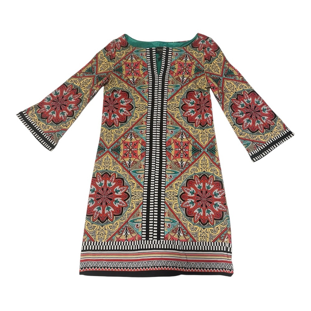 Laundry By Shelli Segal Womens Size 2 Bell Sleeve Dress